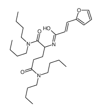 N,N,N',N'-tetrabutyl-2-[[(E)-3-(furan-2-yl)prop-2-enoyl]amino]pentanediamide Structure