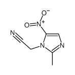 2-Methyl-5-nitro-1H-imidazole-1-acetonitrile Structure