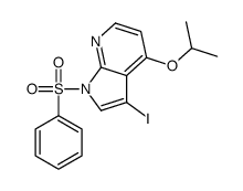3-Iodo-4-isopropoxy-1-(phenylsulfonyl)-1H-pyrrolo[2,3-b]pyridine Structure