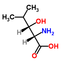 (2S,3S)-2-Amino-3-hydroxy-4-methylpentanoic acid Structure