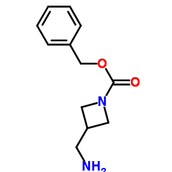 Benzyl 3-(aminomethyl)-1-azetidinecarboxylate structure