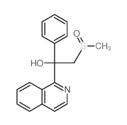 1-Isoquinolinemethanol,a-[(methylsulfinyl)methyl]-a-phenyl- Structure