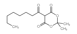 5-辛酰基-2,2-二甲基-1,3-二恶烷-4,6-二酮结构式