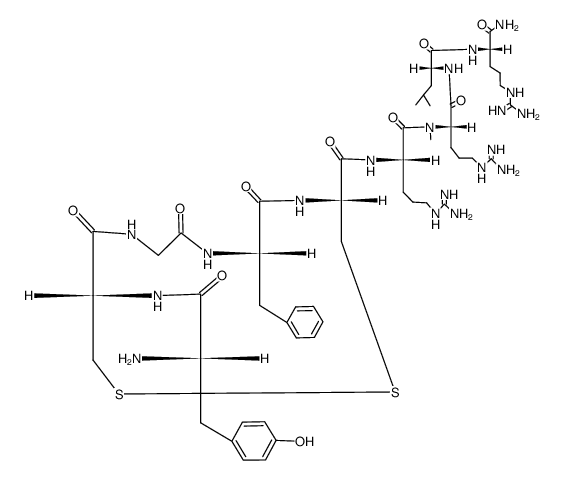 dynorphin A amide (1-9), Cys(2)-Cys(5)-MeArg(7)-Leu(8)- Structure