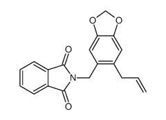 2-(6-Allyl-benzo[1,3]dioxol-5-ylmethyl)-isoindole-1,3-dione结构式