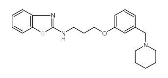N-[3-[3-(1-PIPERIDINYLMETHYL)PHENOXY]PROPYL]-2-BENZOTHIAZOLAMINE DIMALEATE Structure