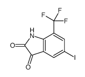 5-iodo-7-(trifluoromethyl)-1H-indole-2,3-dione Structure