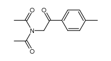 α-(N,N-Diacetylamino-)-4-methylacetophenon结构式