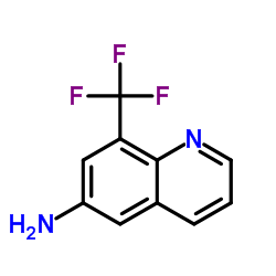 8-三氟甲基-喹啉-6-胺结构式