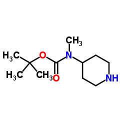 4-(N-Boc-N-甲氨基)哌啶结构式