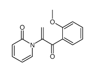 1-[3-(2-methoxyphenyl)-3-oxoprop-1-en-2-yl]pyridin-2-one结构式
