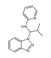 2-[1-(benzotriazol-1-yl)-2-methylpropylamino]pyridine Structure