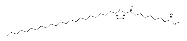 methyl 9-(5-docosylthiophen-2-yl)-9-oxononanoate结构式