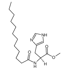 N-dodecanoylhistidine methyl ester Structure