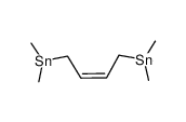 Z-1,4-bis(trimethylstannyl)-2-butene Structure