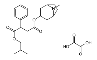 4-O-(8-methyl-8-azabicyclo[3.2.1]octan-3-yl) 1-O-(2-methylpropyl) 2-phenylbutanedioate,oxalic acid Structure