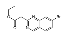 2-(7-溴喹唑啉-2-基)乙酸乙酯结构式