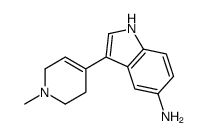 3-(1-methyl-3,6-dihydro-2H-pyridin-4-yl)-1H-indol-5-amine Structure