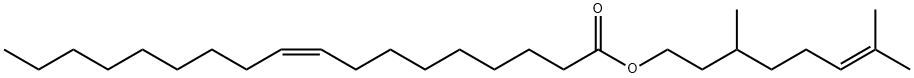 9-Octadecenoic acid (9Z)-, 3,7-dimethyl-6-octen-1-yl ester结构式