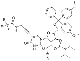 5-TFA-ap-dU phosphoramidite Structure