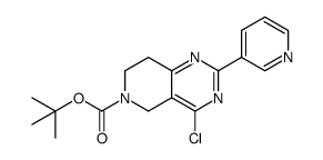tert-butyl 4-chloro-2-pyridin-3-yl-7,8-dihydropyrido[4,3-d]pyrimidine-6(5H)-carboxylate Structure