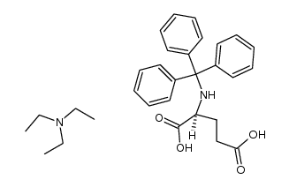 triethylammonium-N-(trityl)-L-γ-glutamate结构式