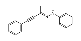 (E)-1-Phenyl-3-phenylhydrazono-1-butyne Structure