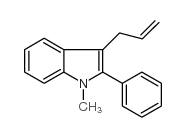 3-烯丙基-1-甲基-2-苯吲哚结构式