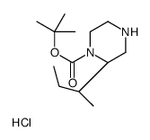 (S)-1N-BOC-2-(S-1-METHYLPROPYL)PIPERAZINE-HCl Structure