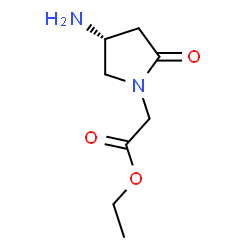(4-AMINO-2-OXO-PYRROLIDIN-1-YL)-ACETICACIDETHYLESTER Structure