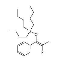 tri-n-butyl[[2-fluoro-(1E)-1-phenyl-1-propenyl]oxy]silane结构式