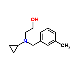 2-[Cyclopropyl(3-methylbenzyl)amino]ethanol Structure