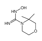 N-羟基-3,3-二甲基-4-吗啉羧酰胺结构式