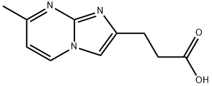 3-(7-甲基咪唑并[1,2-A]嘧啶-2-基)丙酸结构式