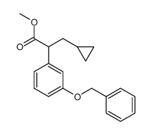methyl 2-(3-(benzyloxy)phenyl)-3-cyclopropylpropanoate Structure