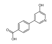 4-(5-hydroxypyridin-3-yl)benzoic acid Structure