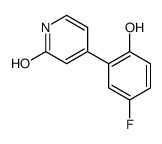 4-(5-fluoro-2-hydroxyphenyl)-1H-pyridin-2-one结构式