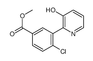 methyl 4-chloro-3-(3-hydroxypyridin-2-yl)benzoate结构式