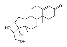 4-孕烯-17,20beta,21-三醇-3-酮结构式