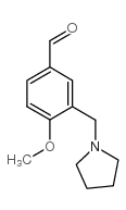 4-甲氧基-3-(吡咯烷-1-甲基)苯甲醛结构式