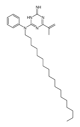 2-N-octadecyl-2-N-phenyl-6-prop-1-en-2-yl-1,3,5-triazine-2,4-diamine Structure