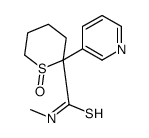 (R)-N-Methyl-2-(3-pyridinyl)-3,4,5,6-tetrahydro-2H-thiopyran-2-carbothioamide 1-oxide Structure