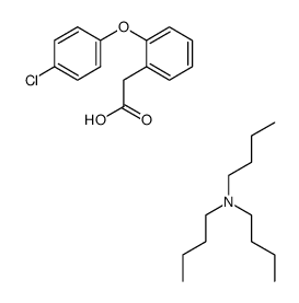 tributylamine salt of 2-(2-(4-chlorophenoxy)phenyl)acetic acid结构式