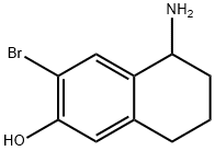 5-amino-3-bromo-5,6,7,8-tetrahydronaphthalen-2-ol Structure