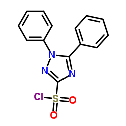 1,5-Diphenyl-1H-1,2,4-triazole-3-sulfonyl chloride Structure