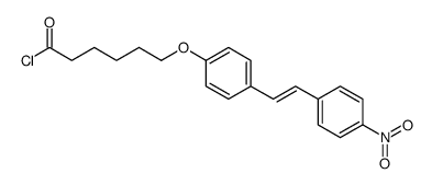6-[4-[2-(4-nitrophenyl)ethenyl]phenoxy]hexanoyl chloride Structure