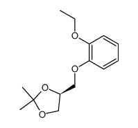 (R)-3-O-(o-Ethoxyphenyl)-1,2-O-isopropyliden-glycerol Structure