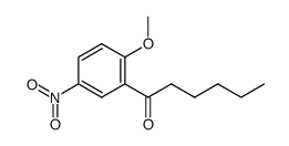1-(2-methoxy-5-nitrophenyl)hexan-1-one结构式