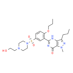 Propoxyphenyl Homohydroxysildenafil Structure