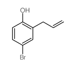 2-烯丙基-4-溴苯酚结构式